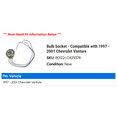 thumbnail image 2 of Bulb Socket - Compatible with 1997 - 2001 Chevy Venture 1998 1999 2000, 2 of 2