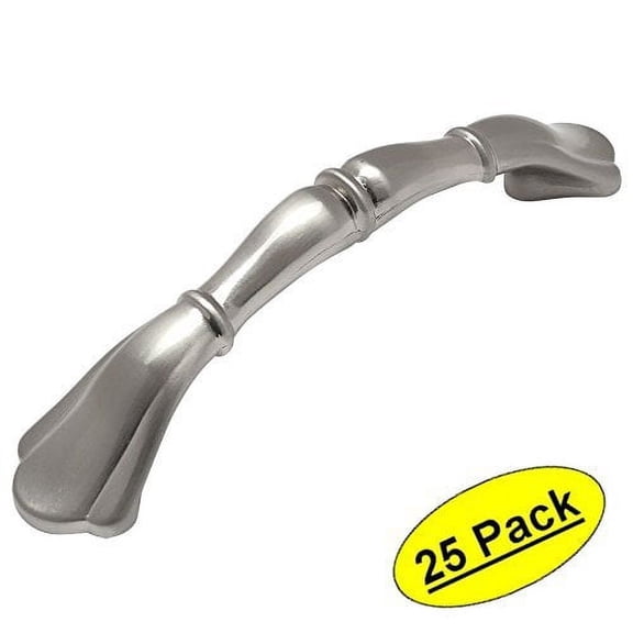 Cosmas 8807SN Satin Nickel Cabinet Hardware Handle Pull - 3" Hole Centers - 25 Pack