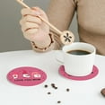 thumbnail image 6 of Bingfone Vintage Love You Mom Leather Drinks Coasters With Set Of 6,Suitable For Home Kitchen,Coffee Cup Coasters Home Gift, 6 of 9