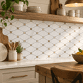 Dolomite Mixed Metal 10 Sheets Peel and Stick Backsplash Wall Tile ...