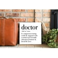 thumbnail image 3 of Doctor Literal Life Saver Black Script 12 x 12 Wood Wall Sign Plaque, 3 of 4
