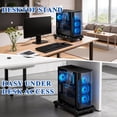 thumbnail image 6 of Yalumo PC Stand for Floor, Adjustable Computer Tower Stand, PC Tower Stand for Carpet, CPU Stand Under Desk for Gaming Home Office , PC Holder Cart with Locking Caster Wheels for Students and Gamers, 6 of 7