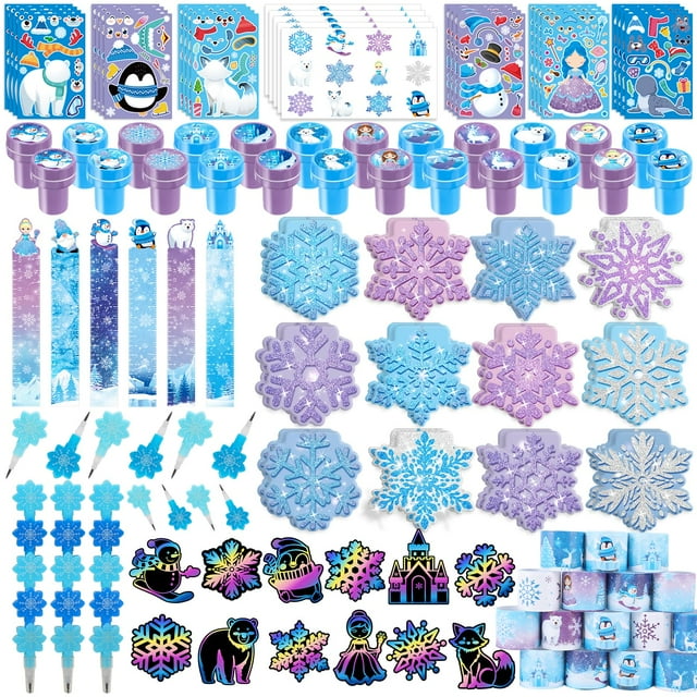 Set de papelería Ben Louis Frozen, 108 unidades, cuaderno, lápiz y regla