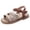 Brown, variant on Ymyiu Toddler Sandals Girl Baby Girls Sandals Slippers Infant Walker Shoes Summer Crib Shoes Size 10 (Brown,Little Kids 10)
