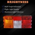 thumbnail image 2 of APSMOTIV Pieces Tail Lamp Rear Combination Tail Lights Assembly Brake Lights ar Lamp with 24v Bulbs Suitable for Toyota Hilux RN-65 and Multiple Applications, 2 of 8