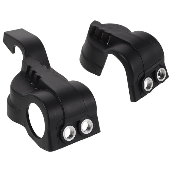 HONMEET Motorcycle Shock Absorber Protective Cover Black ABS Durable Fork Guard for Offroad Use 1 Set