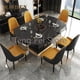 thumbnail image 2 of Black Modern Practical Rock Plate Long Dining Room Sets Living Room Chairs Luxury Folding Slate Mesa De Jantar Home Furniture WK My Lux Decor Round, 2 of 14