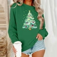 thumbnail image 2 of Jsaierl Womens Christmas Fleece Sweatshirts Plus Size Christmas Print Sweatshirt Soft Pullover Sweater Tops Round Neck Tunic Long Sleeve Shirts Christmas Clothes, 2 of 7