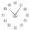 Silver,27inch, variant on Circle Number Set Mirrors Surface Acrylic Simple 3D DIY Wall Clocks Classic Arabic Numerals Wall Stickers Clock For Living Room(Black,27inch)
