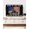 thumbnail image 5 of Independence Day Outdoor TV Cover 30 to 32 Inch Weatherproof, 4th of July American Flag Farmhouse 600D Oxford TV Covers with Waterproof Zipper, Outside Flat TV Screen Protector Size 30"Wx19"Hx4.5"D, 5 of 7