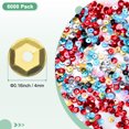thumbnail image 3 of Uxcell 6000-Pack Loose Sequins, 4 mm Round Cup Sequins Paillettes for DIY Projects/Sewing [Light Gold, Silver], 3 of 6