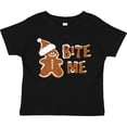 thumbnail image 3 of Inktastic Bite Me Gingerbread Boys or Girls Toddler T-Shirt, 3 of 5