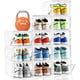 thumbnail image 1 of 12 Pcs Zapatera Organizador, Organizador de Zapatos de Plástico Rígido 34.5x27x19cm,Organizadores de Zapatos con Puerta Magnética Transparente,Ahorro de Espacio,para Zapatillas de Caña Alta, 1 of 7