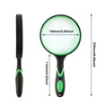 thumbnail image 2 of WIKCOVER 100MM Large Magnifying Glass Handheld Reading Magnifier for Seniors & Kids, 2 of 8