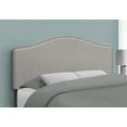 thumbnail image 3 of Monarch Specialties Bed, Headboard Only, Full Size, Bedroom, Upholstered, Linen Look, Grey, Transitional, 3 of 4