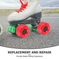 thumbnail image 3 of HEALEEP 4 Pcs Support de Planche à Roulettes Robuste en PU pour Patins à Roulettes Roues Accessoires de Patinage Rond Rouge, 3 of 8