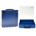 thumbnail image 1 of Rolacase Van Storage System Parts Organizer Case RC002/CL Carry Case; 1 Large Compartment/1 Tool Compartment; Blue Case With Clear Lid; Impact Resistant ABS Plastic Case With Polycarbonate Lid, 1 of 4