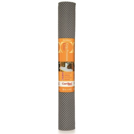 Con-Tact Brand Grip Premium 4 ft. L x 20 in. W Gray Non-Adhesive Shelf Liner - Total Qty: 1