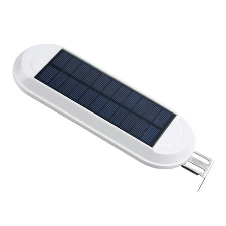 

Solar Powered Waterproof Fence Light Outdoor Wall Lamp Bright Garden Lights for Patio Driveway Porch (White Shell White Light)