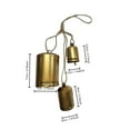 thumbnail image 3 of Christmas Cow Bells with Bows,Metal Bells with Hanging Rope Rustic Gold Ornament for Christmas Tree Wall Door Wreath Outdoor Garden Wedding Lucky Decoration, 3 of 8