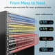 thumbnail image 4 of Patch Cables Sokqovt Cat6a Slim, 30 cm, 10 G, 550 MHz, paquete de 24 unidades, color blanco, 4 of 6
