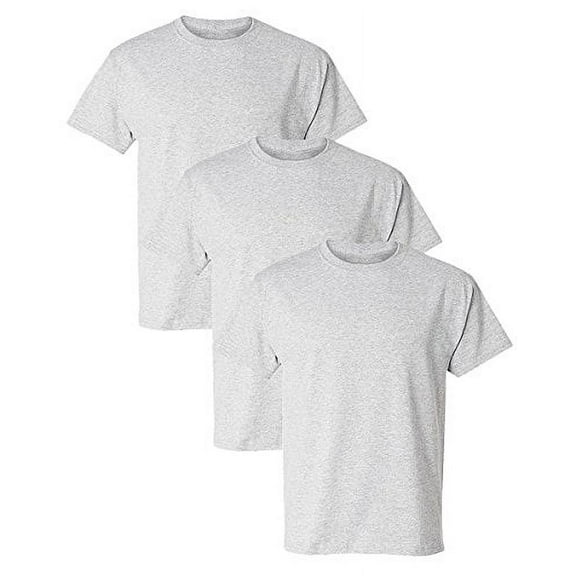 Hanes Mens ComfortBlend EcoSmart Crewneck T-Shirt (Pack of 3) 3 Ash