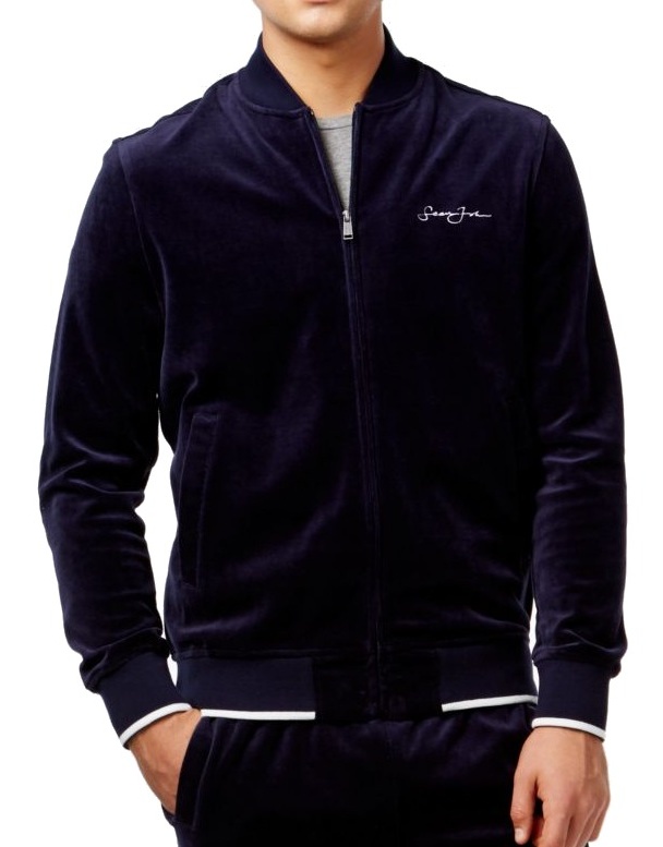 sean john velour suit baby blue