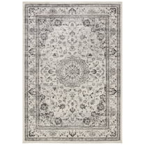 SAFAVIEH Atlas Bloom Oriental Area Rug, Ivory/Beige, 5'3" x 7'7"