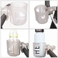 thumbnail image 3 of Stroller Cup Holder Transparent Stroller Bike Bottle Holder Universal Drinks Rack, 3 of 9