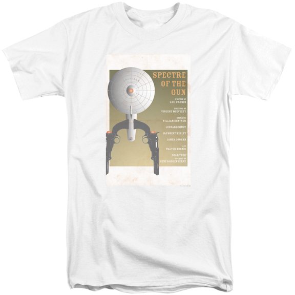 Star Trek Tos Episode 61 Adult Tall T-Shirt 18/1 T-Shirt White