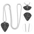 thumbnail image 3 of Collier de Guitare en Acier Inoxydable Collier de Basse Pendentif Chaîne de Guitare, 3 of 8