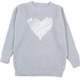 thumbnail image 4 of Gupgi Chandail Femme Cœur Amour Manches Longues Col Rond Saint-Valentin Tricot chandail, 4 of 9