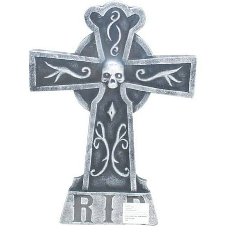 Tombstone Cross Lightup 24In