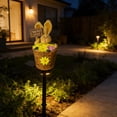 thumbnail image 3 of Solar Powered Garden Bunny Lamp For Outdoor Easter Rabbit Ground Stake Light Resin Cartoon Animal Easter Bunny Solar Outdoor Lamp Resin Ground Insert Cartoon Animal Decorative, 3 of 4