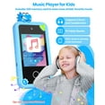 thumbnail image 6 of Kids Smart Phone Toy, 2.8" Touchscreen, Dual Camera, Music, Games, 32GB SD Card for Kids, Blue, 6 of 9