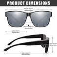 thumbnail image 4 of Gafas de Sol Peekaco Polarizadas UV400 para Usar Sobre Lentes para Hombre y Mujer, 4 of 7