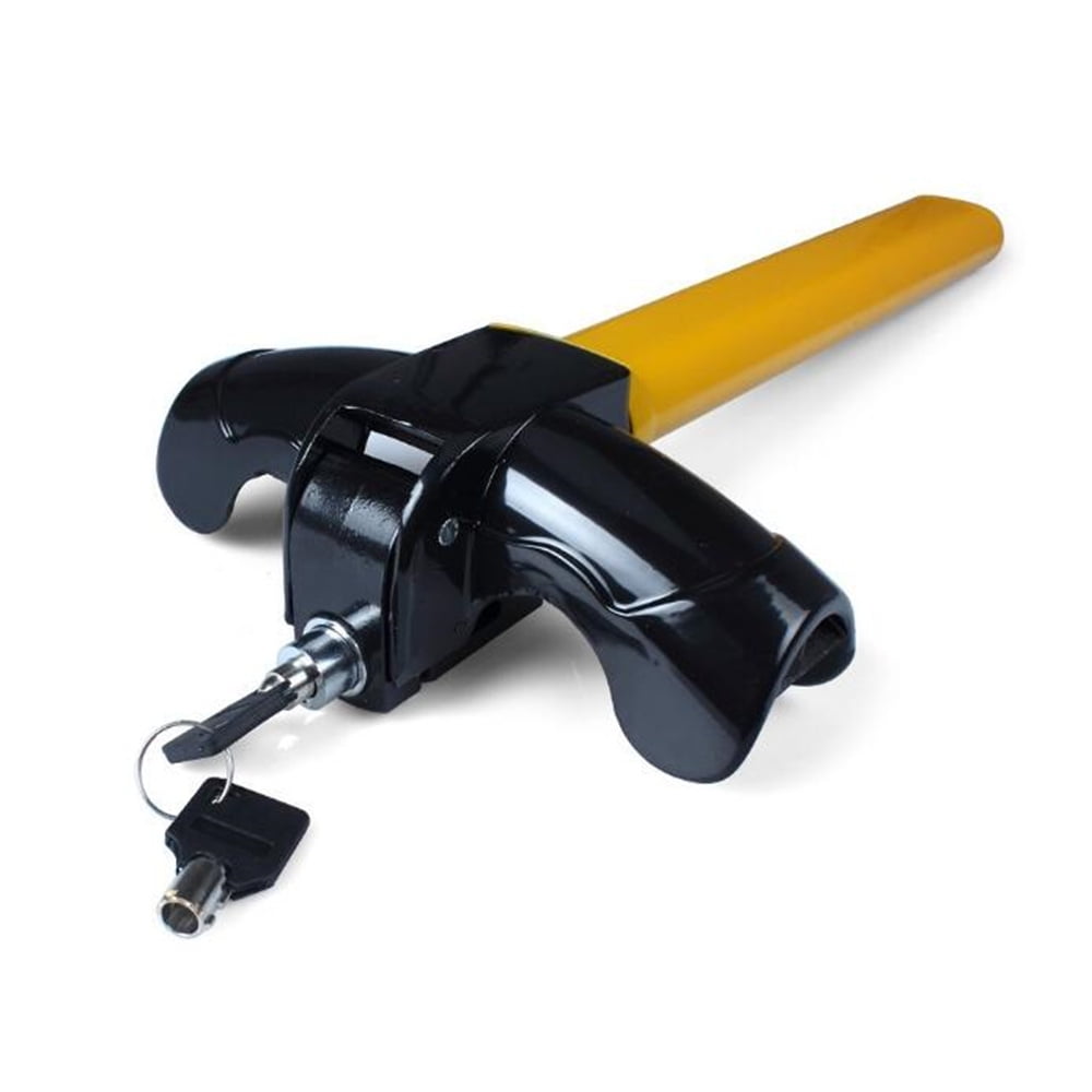 Zyutaosan 1Pcs Universal Anti-Theft Device Heavy Duty T Style Car Steering Wheel Security Lock Anti Theft Lock Steel Security Device