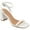 White, variant on Collection Womens Chasity Buckle Dressy Block Heels