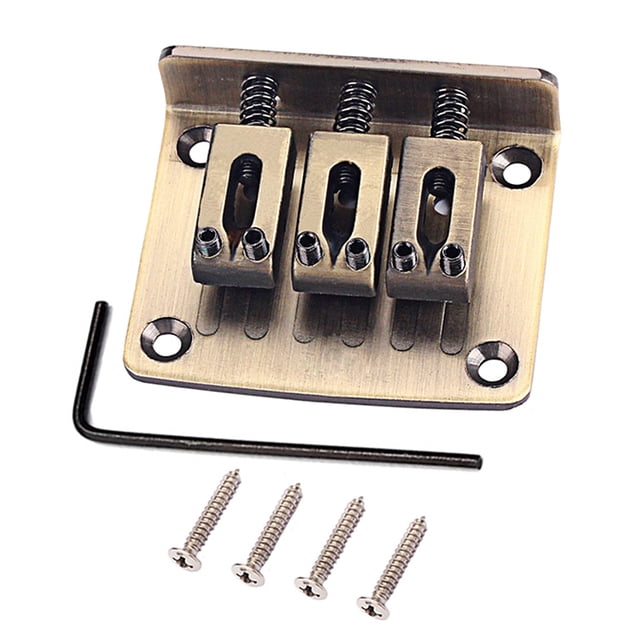maskred Pont de Piano Professionnel avec Clé Réglable Chevalet Selle Légère Résistant à l'Usure 3 Cordes Cigarbox 1Set