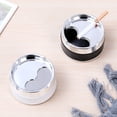 thumbnail image 4 of karymi Durable Round Windproof Outdoor Ashtray with Rotating Lid 360 Degree Sealing Metal Portable for Office Garden Bar KTV Restaurant Indoor Outdoor Room Decor, 4 of 6
