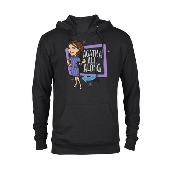 Marvel WandaVision Agatha All Along Retro - Pullover Hoodie for Adults - Customized-Black