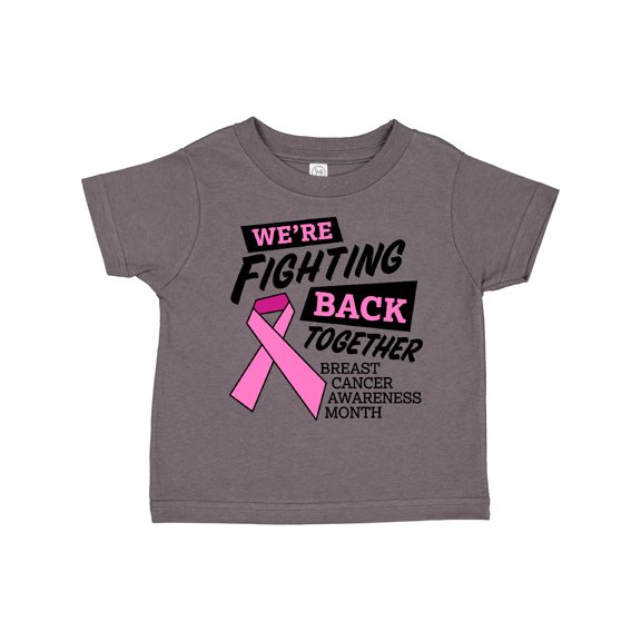 Inktastic We're Fighting Back Together Breast Cancer Awareness Month Boys or Girls Toddler T-Shirt