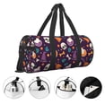 thumbnail image 3 of ZICANCN Purple Halloween Hat Skull Travel Duffle Bag, Sports Tote Gym Bag Weekenders Bags for Women Men, 3 of 8