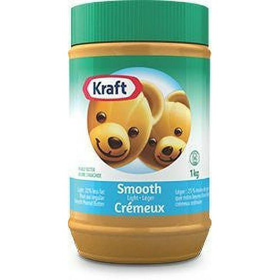 Kraft Peanut Butter (Smooth Light Peanut Butter, 1 KG) {Imported from Canada}