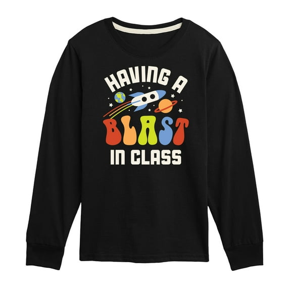 Instant Message - Having A Blast In Class - Toddler & Youth Long Sleeve Graphic T-Shirt