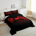 thumbnail image 2 of Erosebridal Classic 2-Piece Gamepad Black Red Comforter Bedding Sets, Twin, 2 of 6