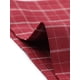 thumbnail image 5 of INSPIRE CHIC Pantalones a cuadros casuales para mujer, bolsillos, pierna recta, trabajo, oficina, pantalones rojo M, 5 of 5