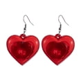 thumbnail image 2 of Pendientes de corazón de melocotón Coolette Serie europea y americana para el día de San Valentín Pendientes luminosos con luz LED, 2 of 6