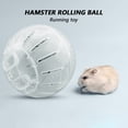 thumbnail image 2 of Manlo 12cm Pet Rodent Mini Jogging Ball Hamster Exercise Plastic Clear Trot Ball, 2 of 9