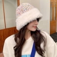 thumbnail image 4 of SikaFu Color Knitted Woolen Hat Female Autumn And Winter Version Versatile And Thick Warm Hood Plush Earlier Bucket Pot, 4 of 7